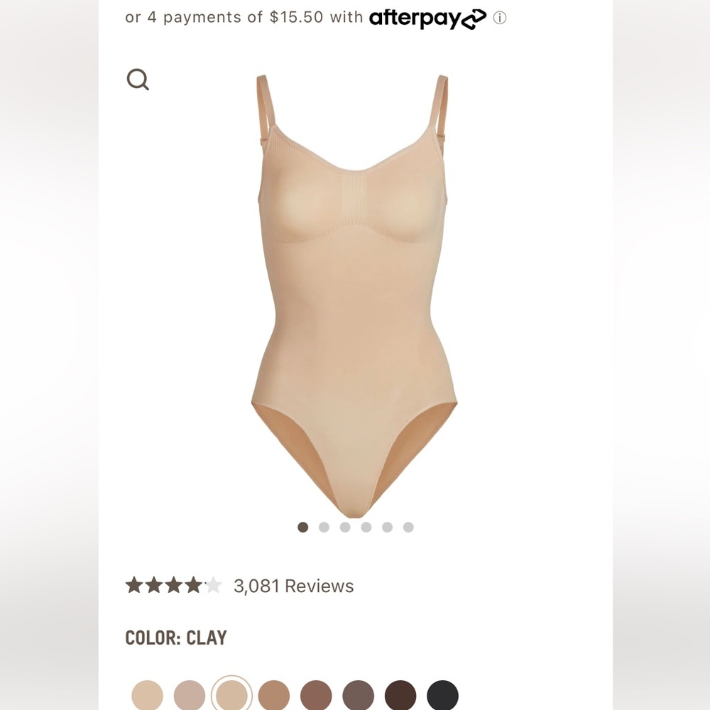NWT SKIMS SCULPTING BODYSUIT W. SNAPS size S/M
